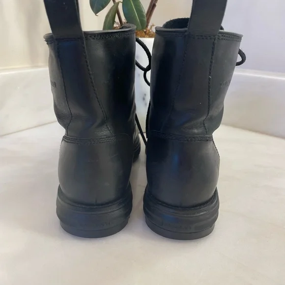 Women’s Cole Haan Grands Black Lace Up, Combat Style Boots. Size 8. Water Proof - Picture 4 of 8